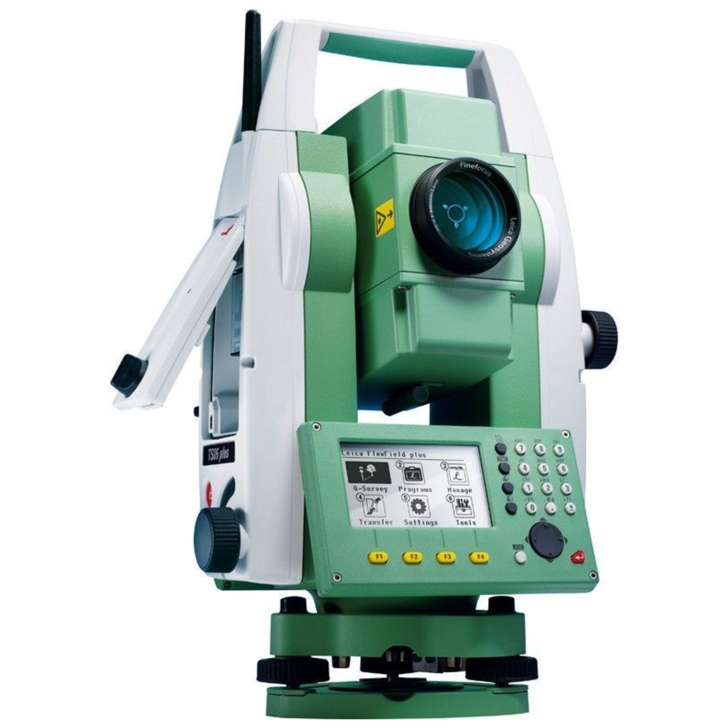 Leica TS06 Plus 3 R1000 total station with reflectorless EDM for professional land surveying.