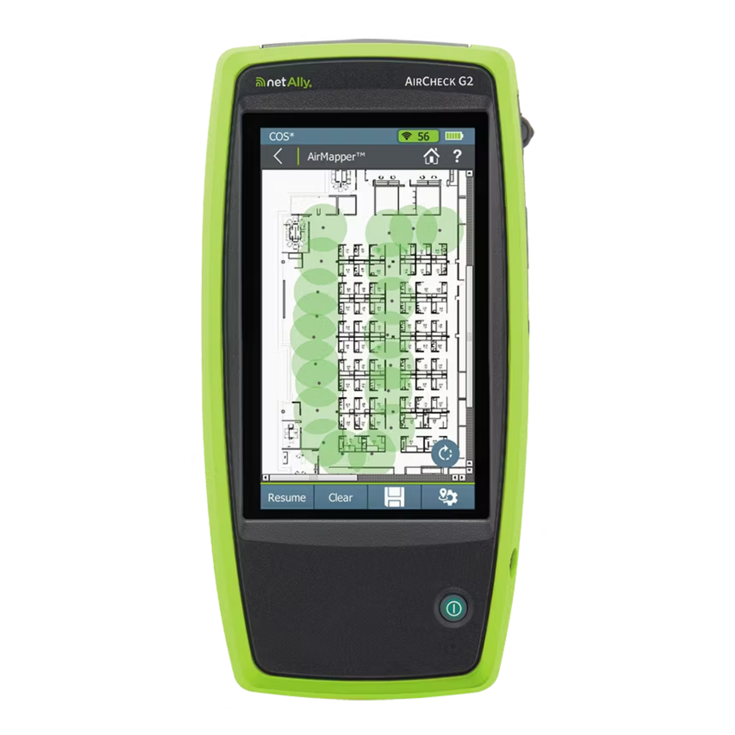 netAlly AirCheck G2 wireless network tester for professional WiFi analysis and troubleshooting.