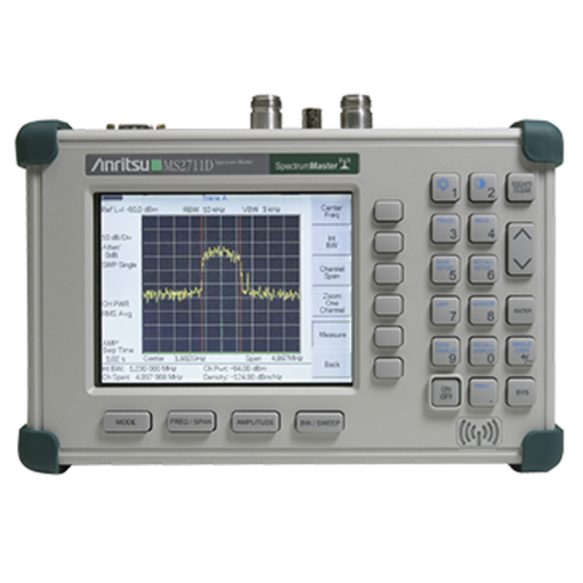 Anritsu MS2711D handheld spectrum analyzer for portable RF and wireless field testing.