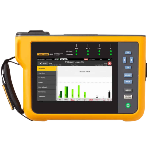 Fluke 1775 power quality analyzer for professional electrical system monitoring and diagnostics.