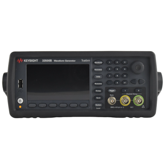 Keysight 33522B 2 channel 30 MHz function generator for arbitrary waveform and signal generation.