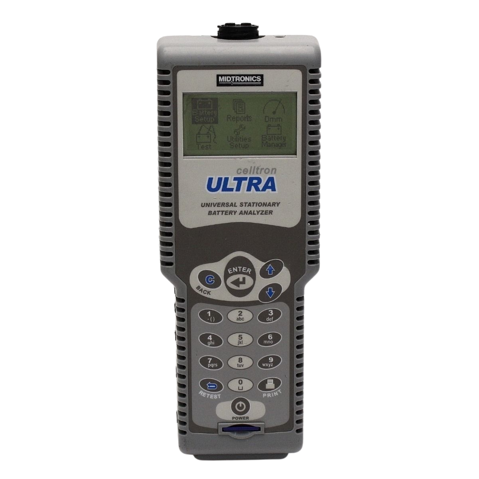 Midtronics CTU-6000 battery charging and diagnostic support system for automotive service workshops.