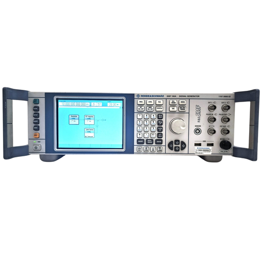 Rohde & Schwarz SMF100A RF and microwave signal generator with ultra-low phase noise.