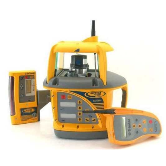 Spectra Precision GL722 dual grade rotary laser for construction grading and excavation work.