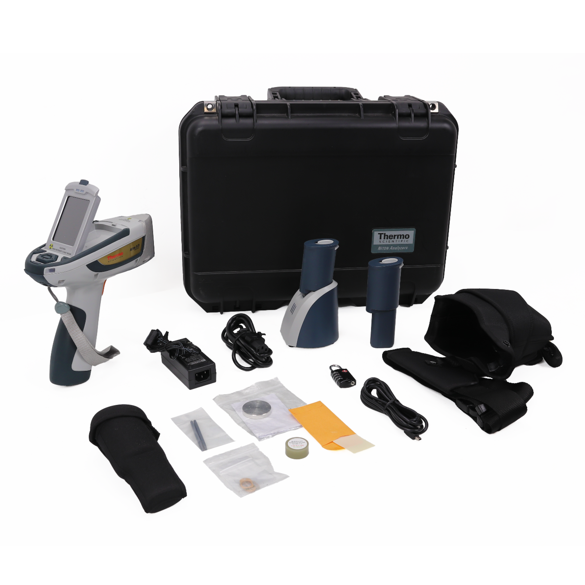 Thermo Scientific Niton XL3t 700S handheld XRF analyzer for alloy identification and metal analysis.